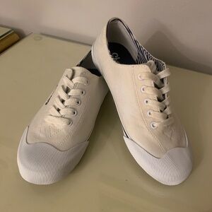 Classic White Canvas Sneakers